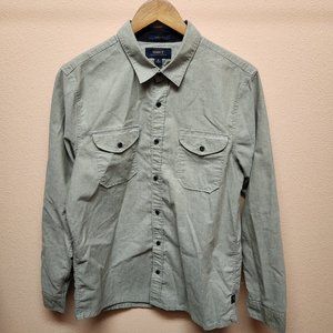 Roark Well Worn Long Sleeve Oxford Shirt Light Army